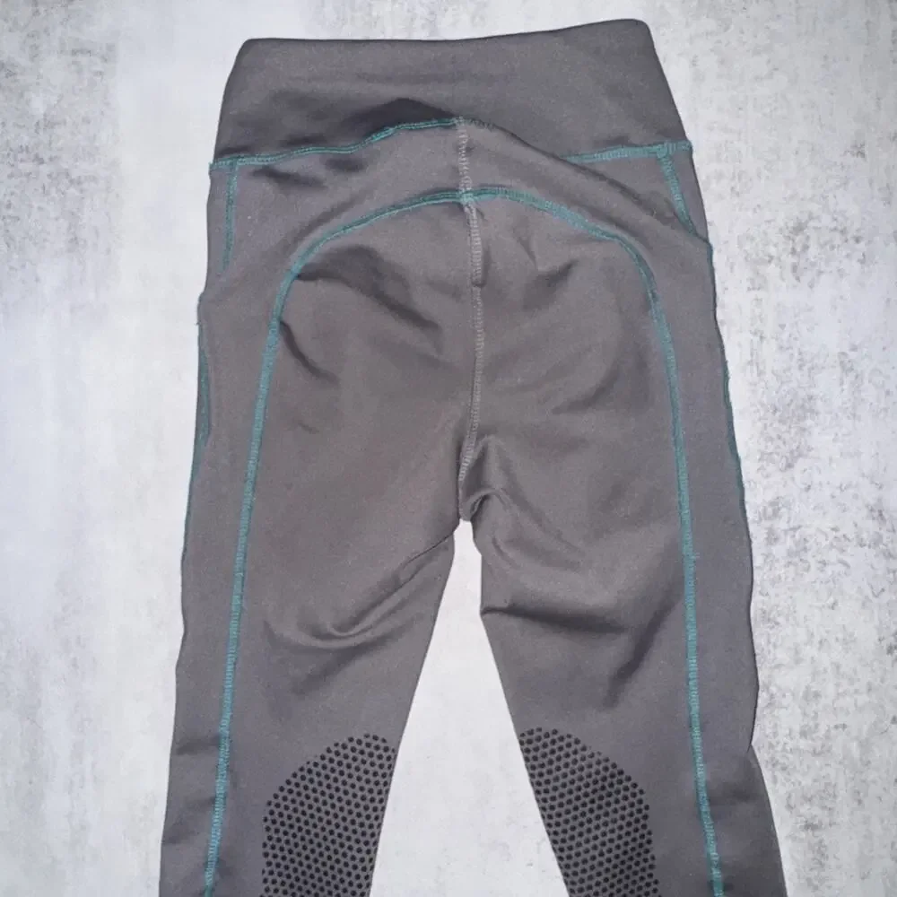Riding Sport By Dover Saddlery Equestrian Leggings‎ Grip Saddle Gray Small S